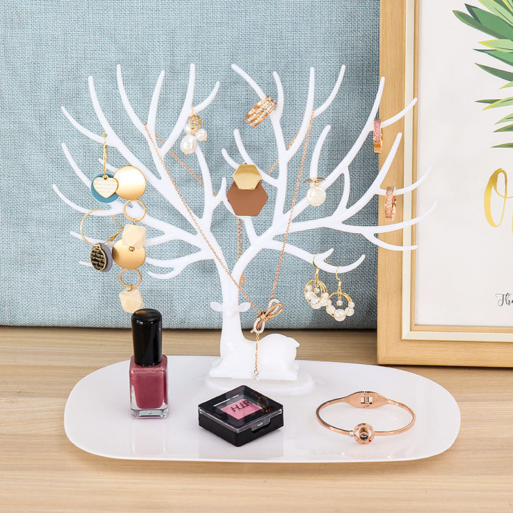 Deer Jewelry Display Stand Earrings Necklace Ring Jewelry Display Tray
