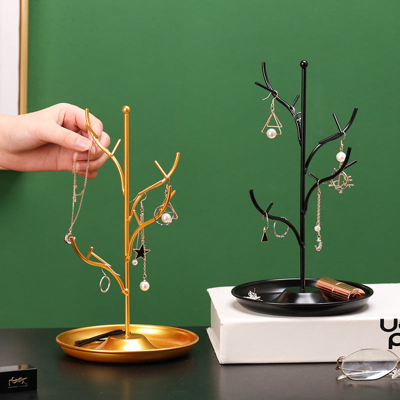 Elegant Jewelry Organizer for Dressing Table, Earrings, Earrings, Stand, Small Tray