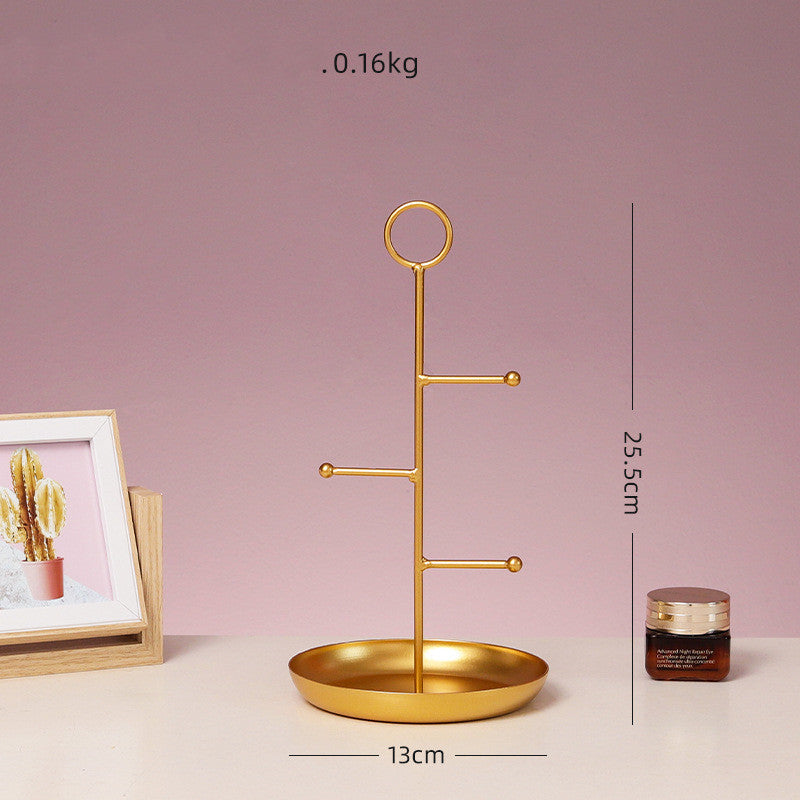 Elegant Jewelry Organizer for Dressing Table, Earrings, Earrings, Stand, Small Tray