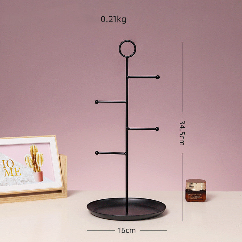 Elegant Jewelry Organizer for Dressing Table, Earrings, Earrings, Stand, Small Tray