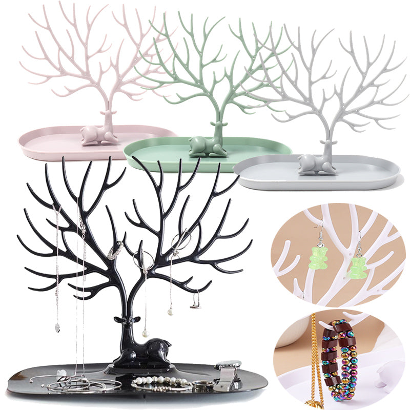 Deer Jewelry Display Stand Earrings Necklace Ring Jewelry Display Tray