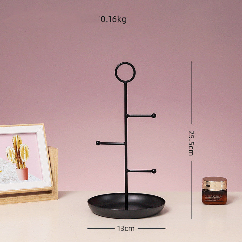 Elegant Jewelry Organizer for Dressing Table, Earrings, Earrings, Stand, Small Tray