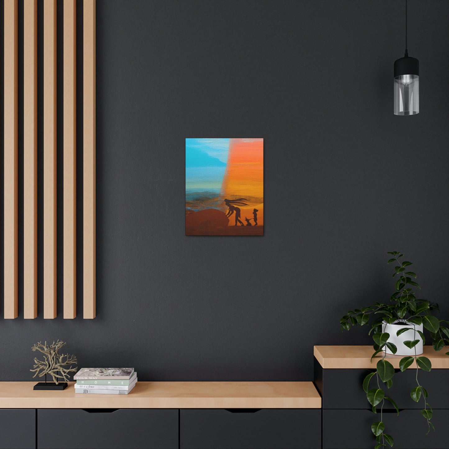 Concept Art "The Distance" 16"x20" Earth-Tone Canvas Gallery Wraps