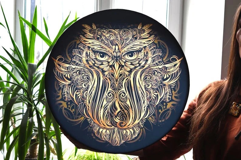 Alchemy Moon Drum Sound Healing Tool VEGAN SHAMAN DRUM