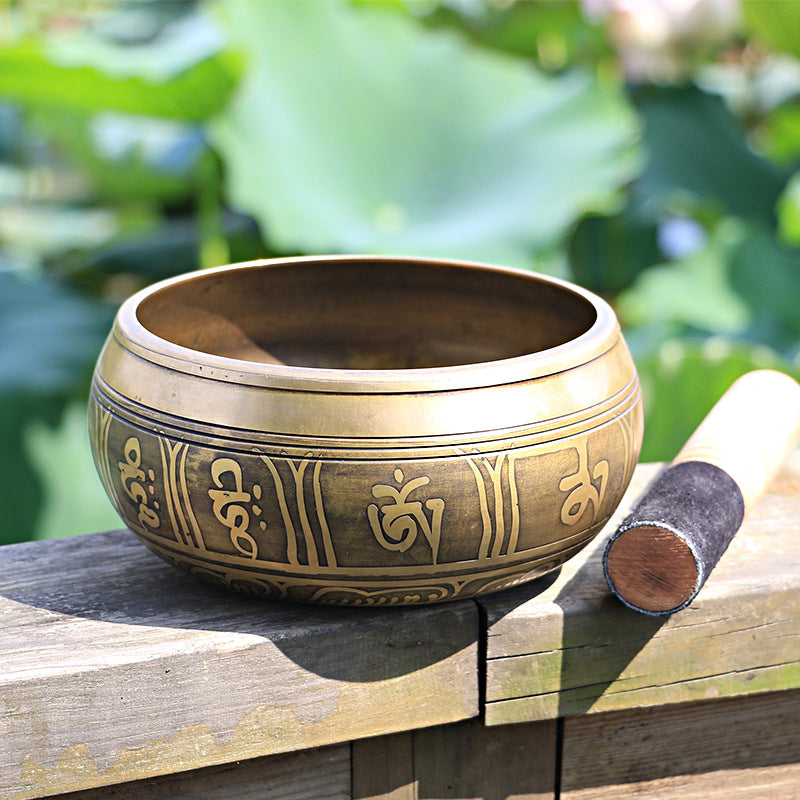 Handmade Pure Copper Buddha Singing Bowl