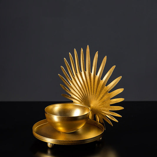 Home Tabletop Desktop Fan Bowl Tray Aroma Candle Holder Decor