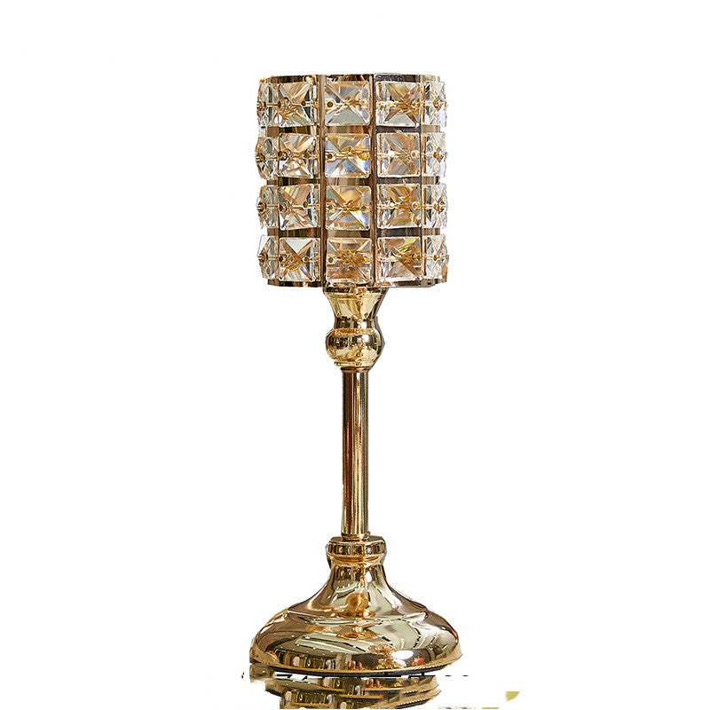 Candlelight Dinner Golden Candle Holder Table Event Decoration