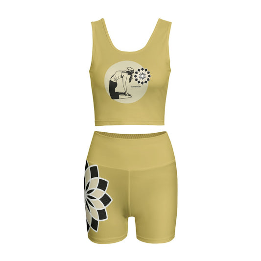 Freestyle Women's Yoga Top and Bottom Set Surrender