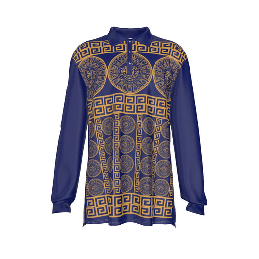 Phoenici Brand Men's Long Sleeve Dress and Casual Polo Shirt