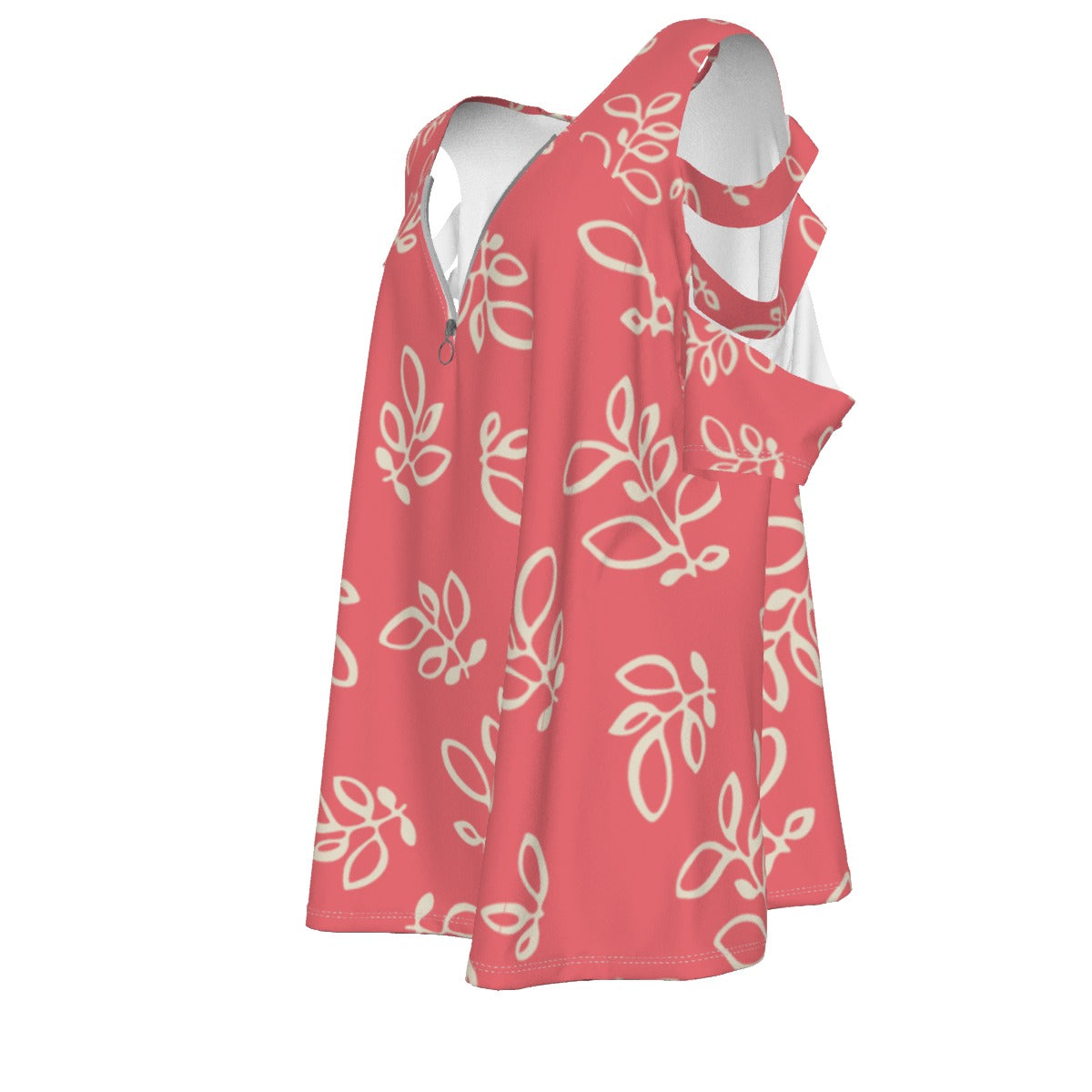 Women's Pink Casual Top with Petal Short Sleeve