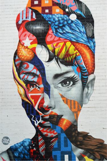 Modern Abstract Wall Art Decor Vibrant Colorful Graffiti Art Street Art