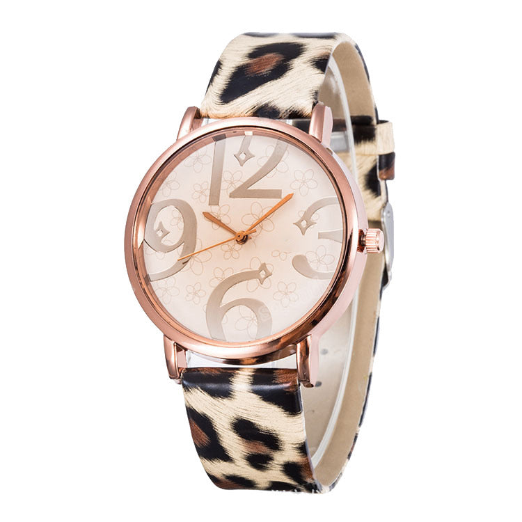 Women Quartz Casual Stylish Large Number Watches
