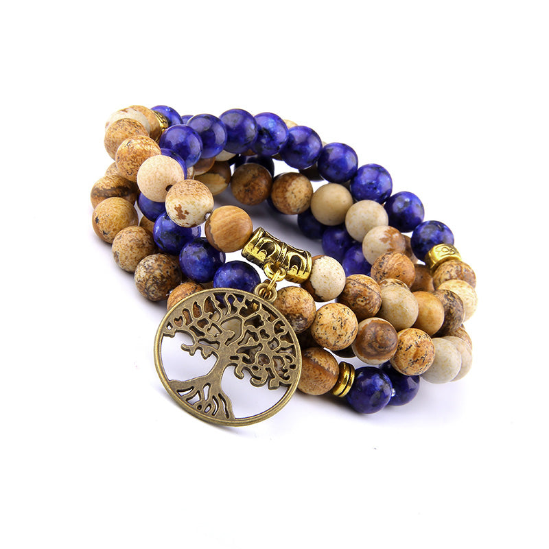 Yoga Pendant Bracelet Rosary Prayer Meditation Beads