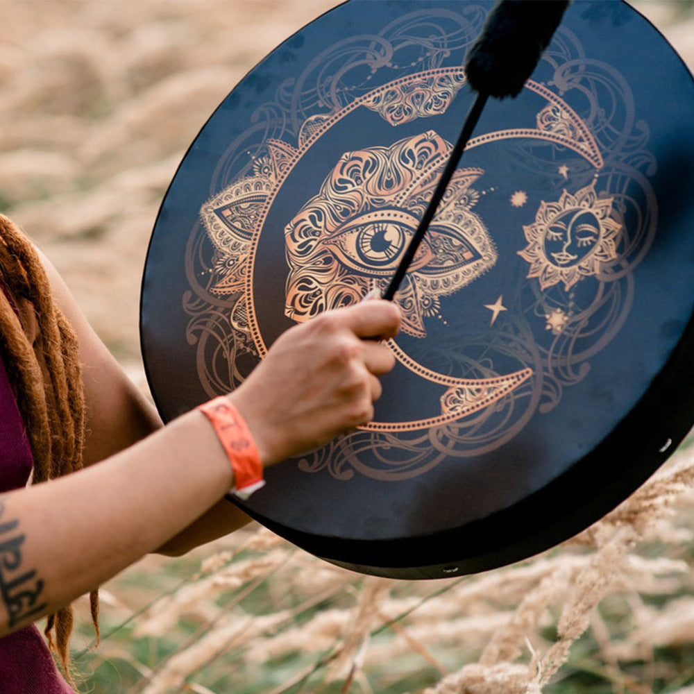 Alchemy Moon Drum Sound Healing Tool VEGAN SHAMAN DRUM