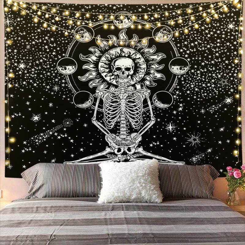 Mandala Tapestry for Home Decor White Black Sun and Moon Tapestry Wall Hanging Bedroom Wall Covering