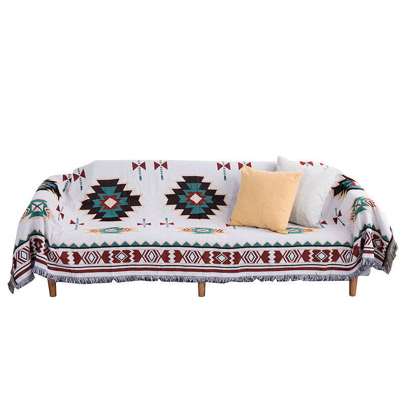 Fashion Geometric Pattern Thicken Sofa Blanket