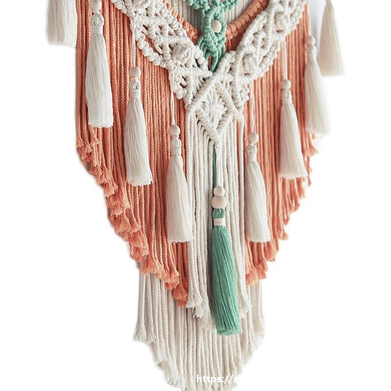 Woven Tapestry Tassel Handmade Background Wall Decoration Bohemian Hanging Ornament