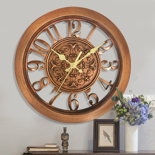 Old World Retro 11" Round Wall Quartz Clock Home Decor
