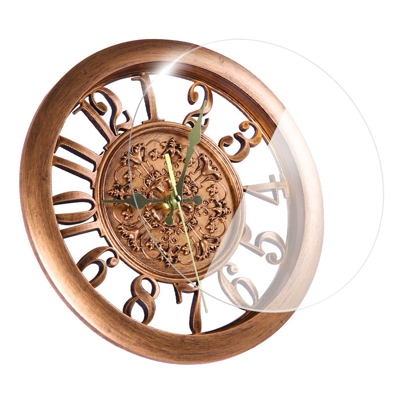 Old World Retro 11" Round Wall Quartz Clock Home Decor