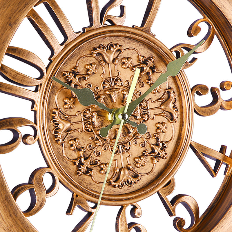 Old World Retro 11" Round Wall Quartz Clock Home Decor