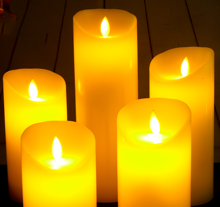 LED Electronic Simulated Candles Romantic Night Light