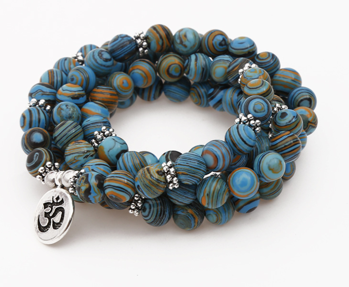 Solar System Stripe Stone Bracelet