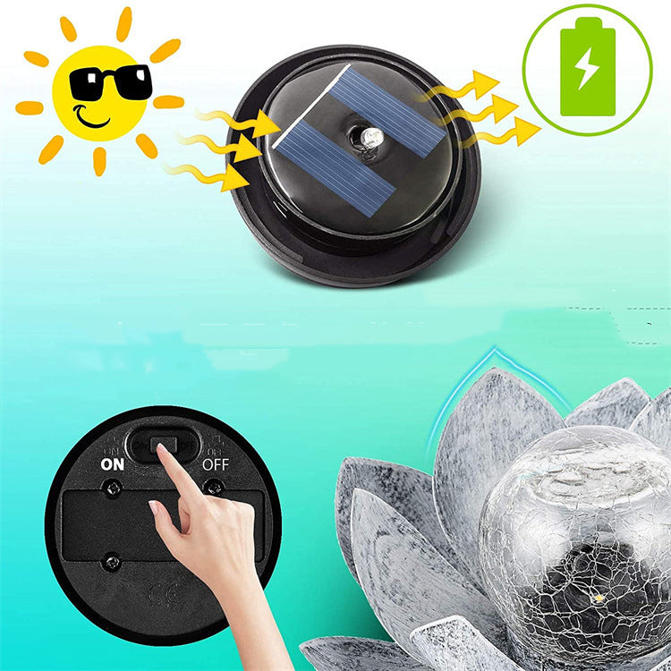 Solar Lotus Light Garden Patio Decoration