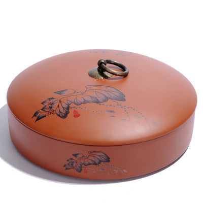 Japanese Purple Clay Ceramic Tea Caddy Tea Storage
