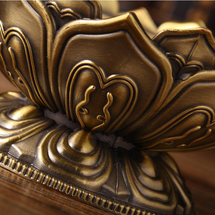 Lotus Metal Alloy Plate Incense Burner Aromatherapy Burner