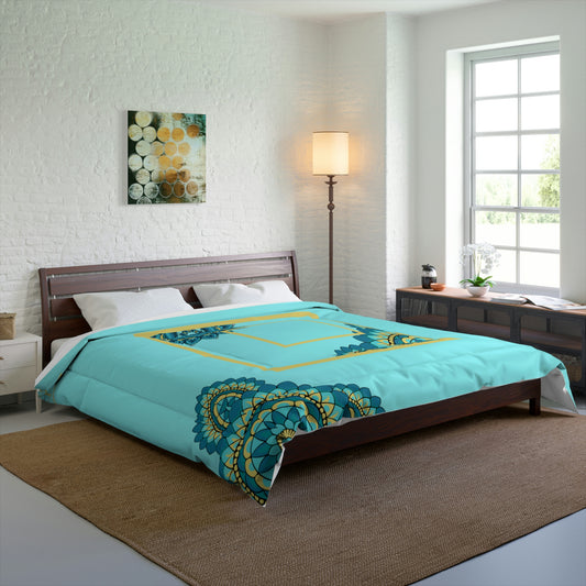 Mandala Flower Pattern Blanket Warm Cozy Comforter