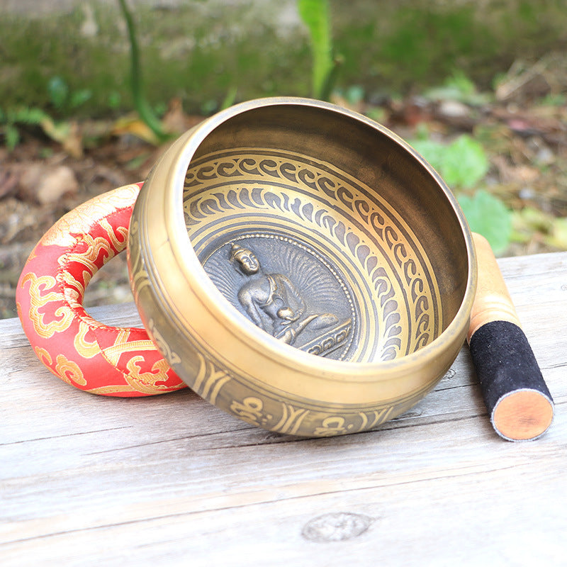 Handmade Pure Copper Buddha Singing Bowl