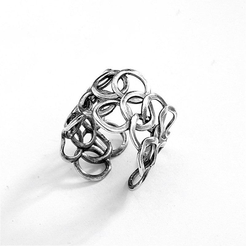 Retro Multilayer Circle Ring for Women