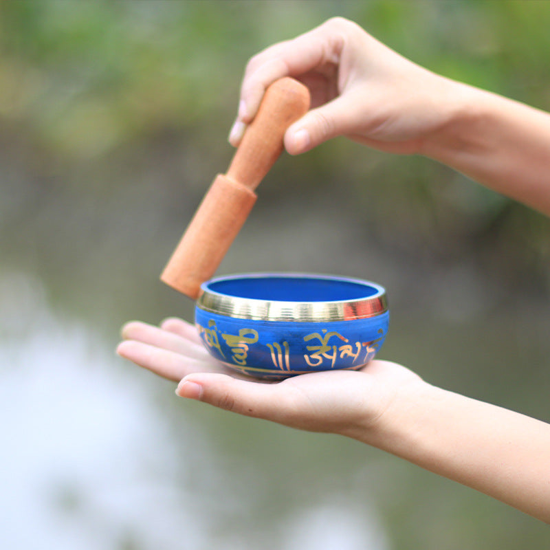 Tibet Song Yoga Meditation Bowl w/Mat and Stick