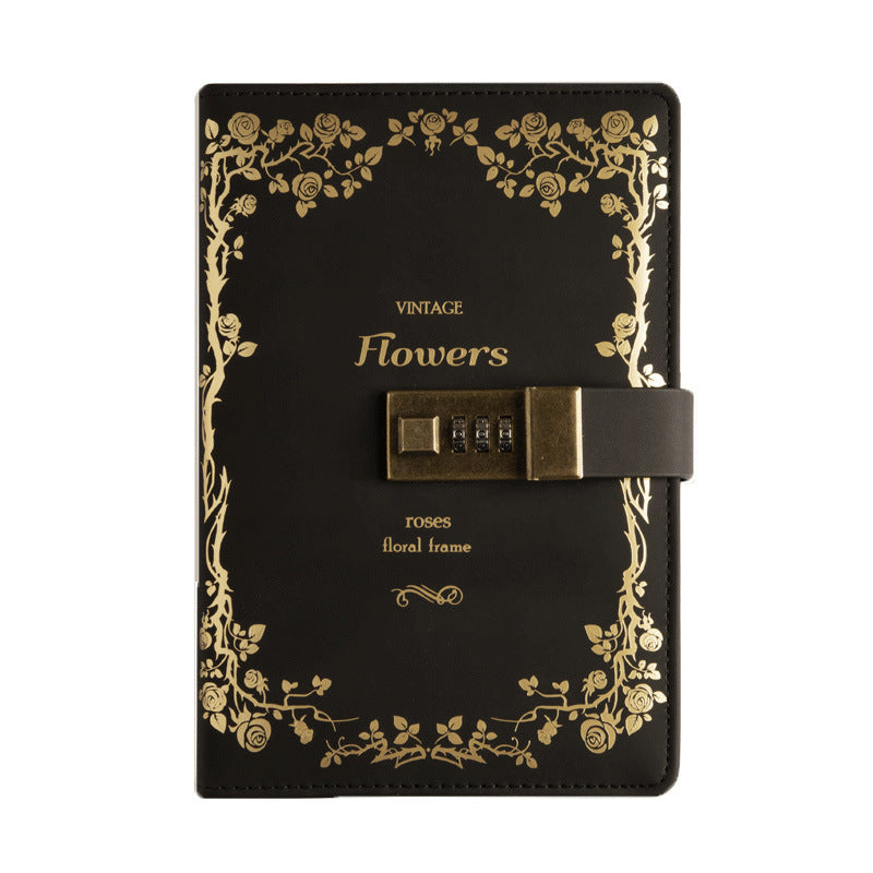 Vintage Style Notebook Journal with Passcode Lock