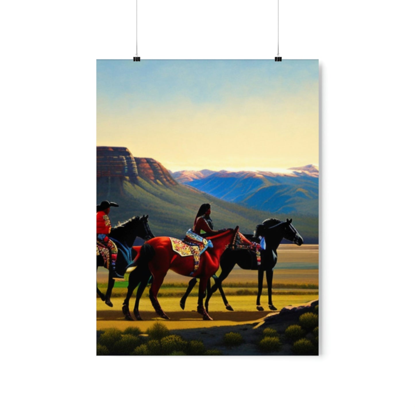 Early Americas Colorfully Vibrant Premium Matte Vertical Posters