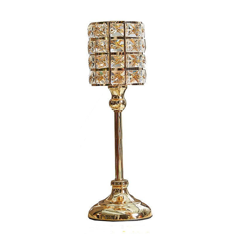 Candlelight Dinner Golden Candle Holder Table Event Decoration