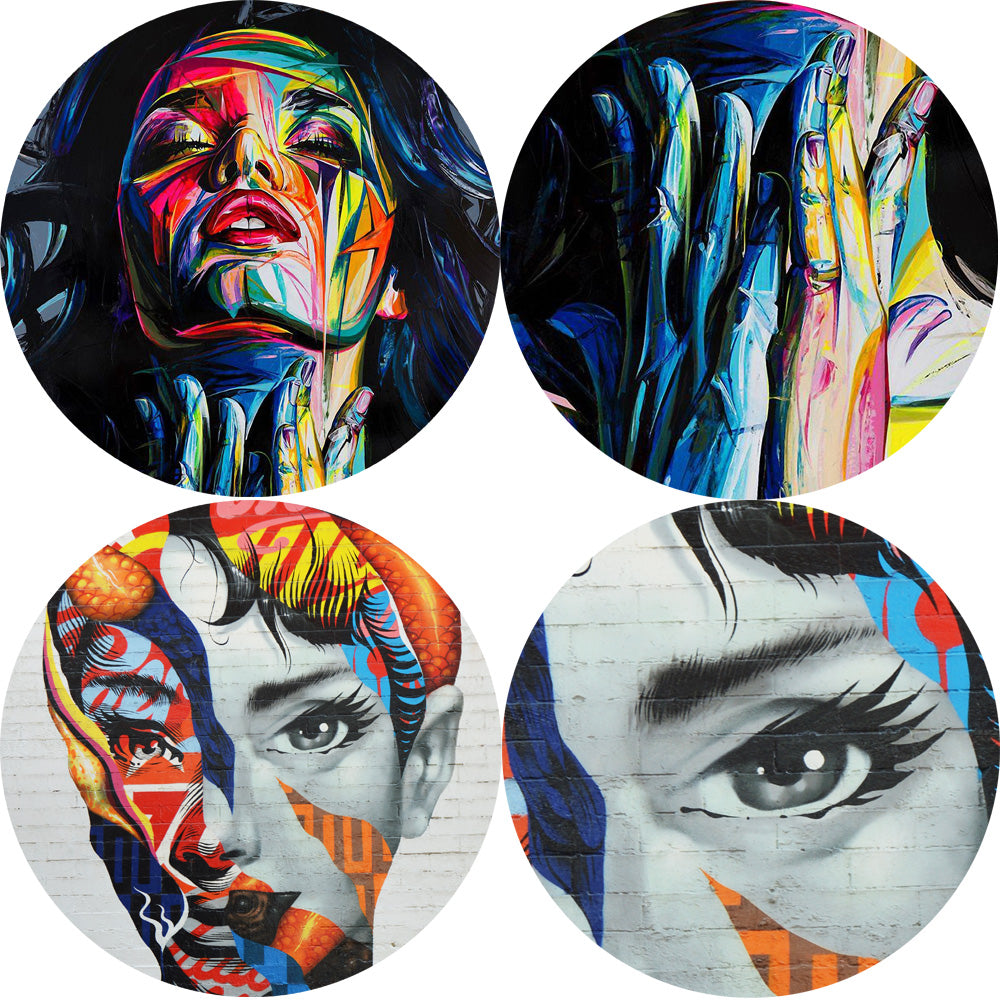 Modern Abstract Wall Art Decor Vibrant Colorful Graffiti Art Street Art