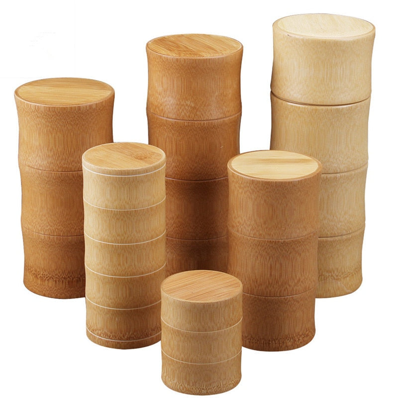 Japanese Style Bamboo Tea Storage Containers for Tea Coffee