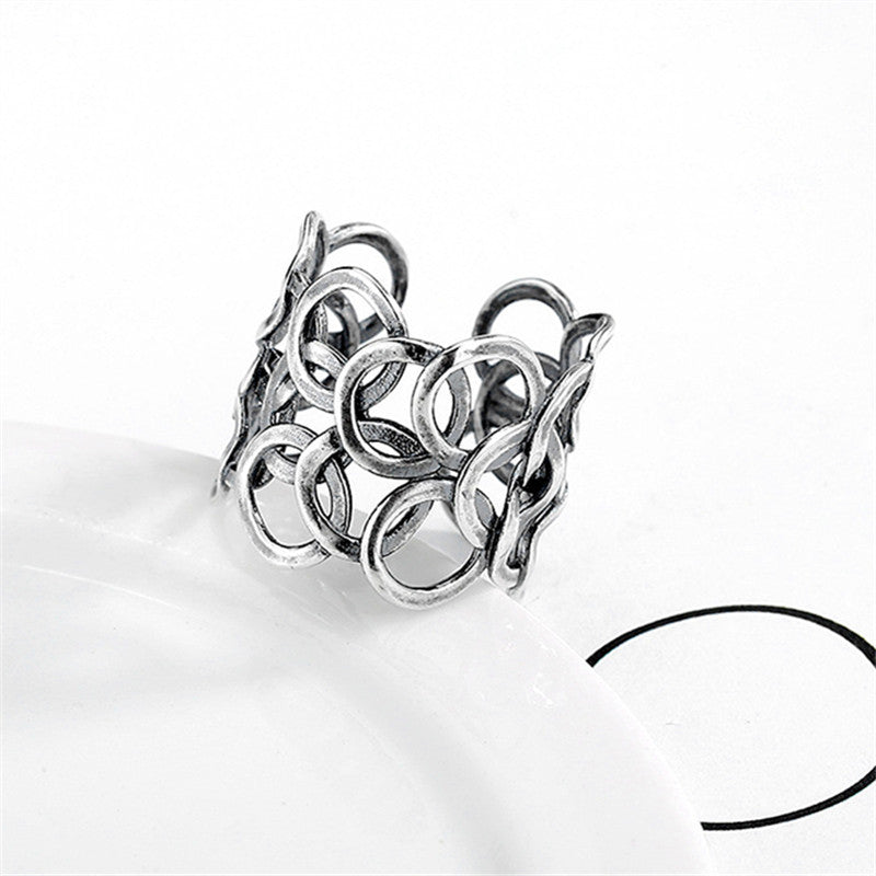 Retro Multilayer Circle Ring for Women