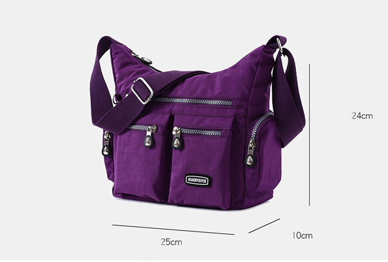 Women Shoulder Bags Multiple Pockets Waterproof Crossbody Bags