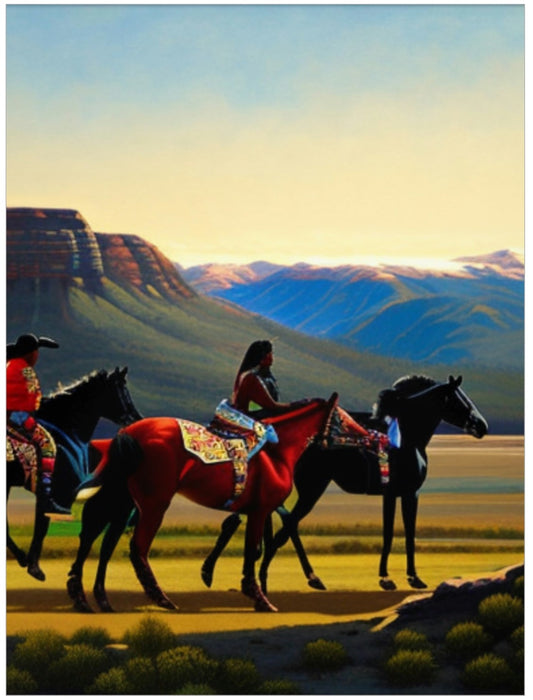 Early Americas Colorfully Vibrant Premium Matte Vertical Posters