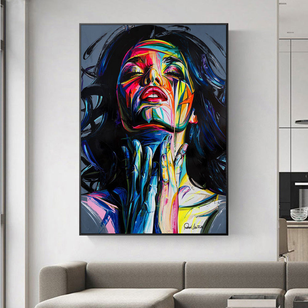 Modern Abstract Wall Art Decor Vibrant Colorful Graffiti Art Street Art