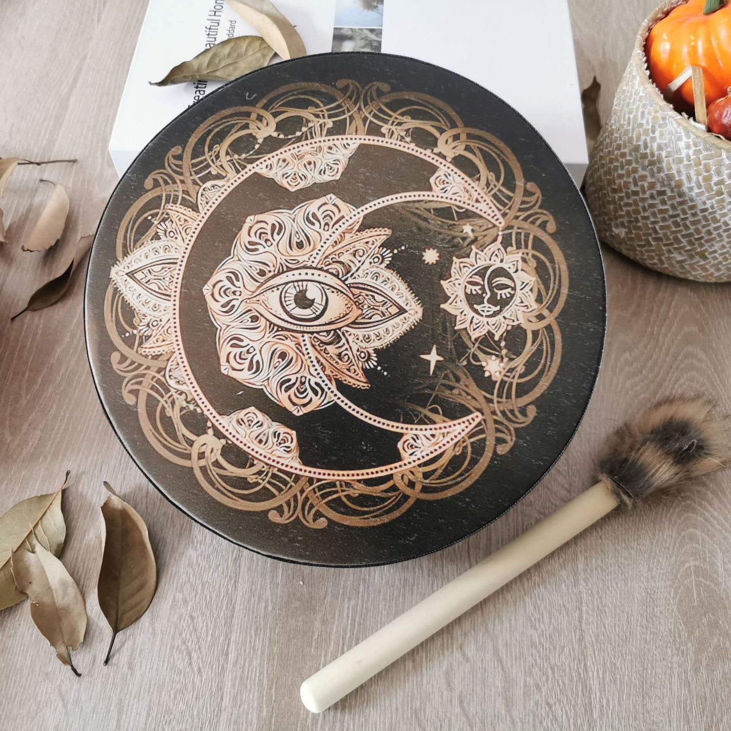 Alchemy Moon Drum Sound Healing Tool VEGAN SHAMAN DRUM