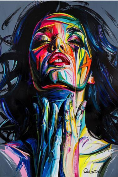 Modern Abstract Wall Art Decor Vibrant Colorful Graffiti Art Street Art