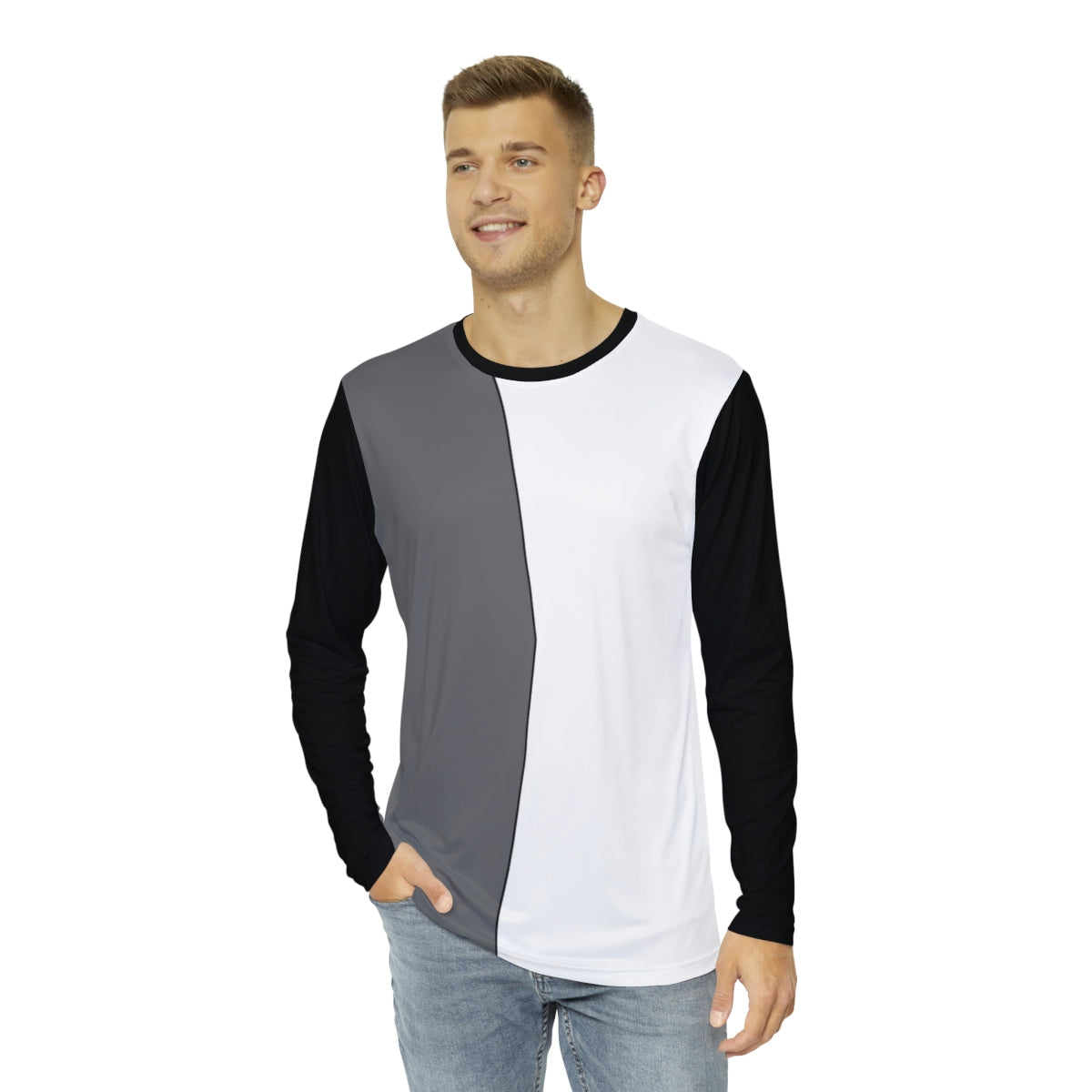 Freestyle Men's Long Sleeve Casual Polyester Shirt