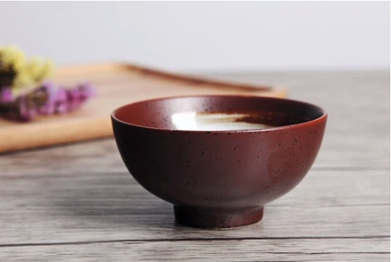 Japanese Inspired Single Porcelain Bowls or (4-Set)