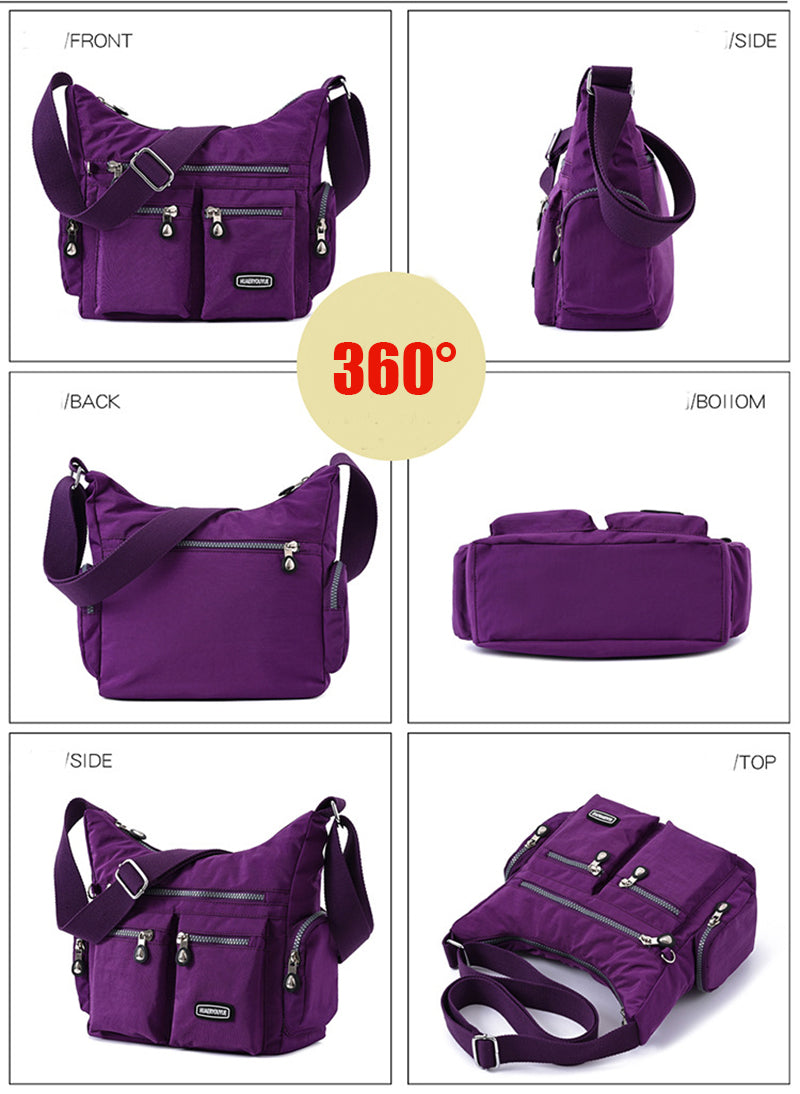 Women Shoulder Bags Multiple Pockets Waterproof Crossbody Bags
