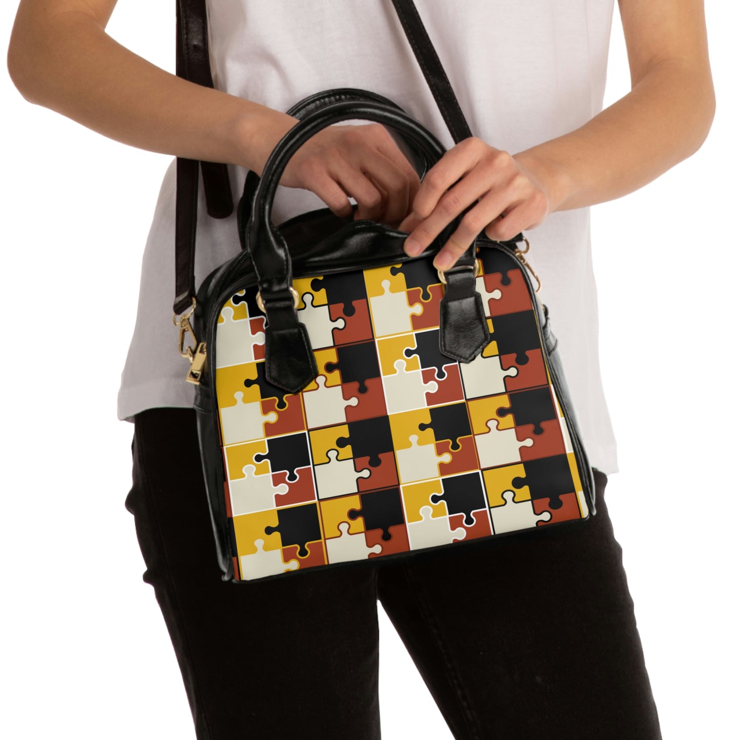 Freestyle Vegan Leather Fashion Shoulder Handbags with Adjustable and Removable Strap