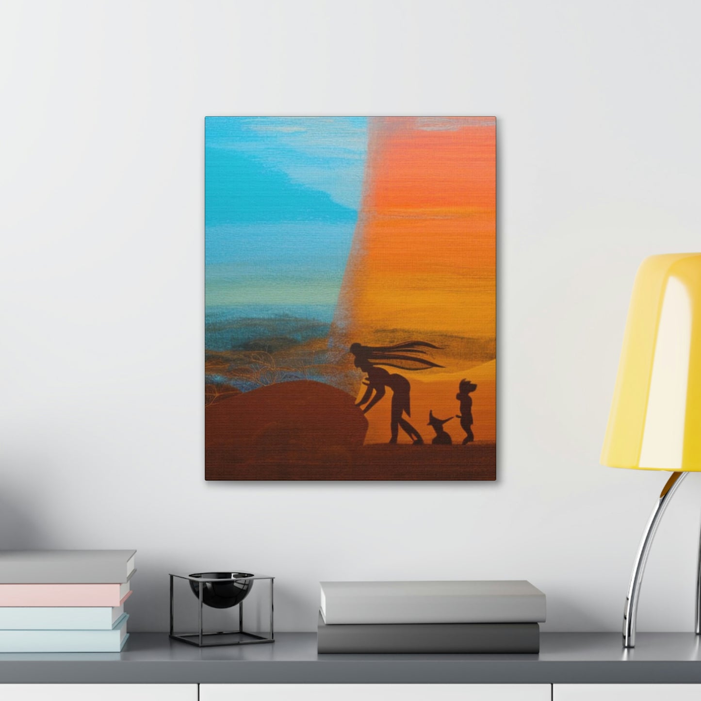 Concept Art "The Distance" 16"x20" Earth-Tone Canvas Gallery Wraps