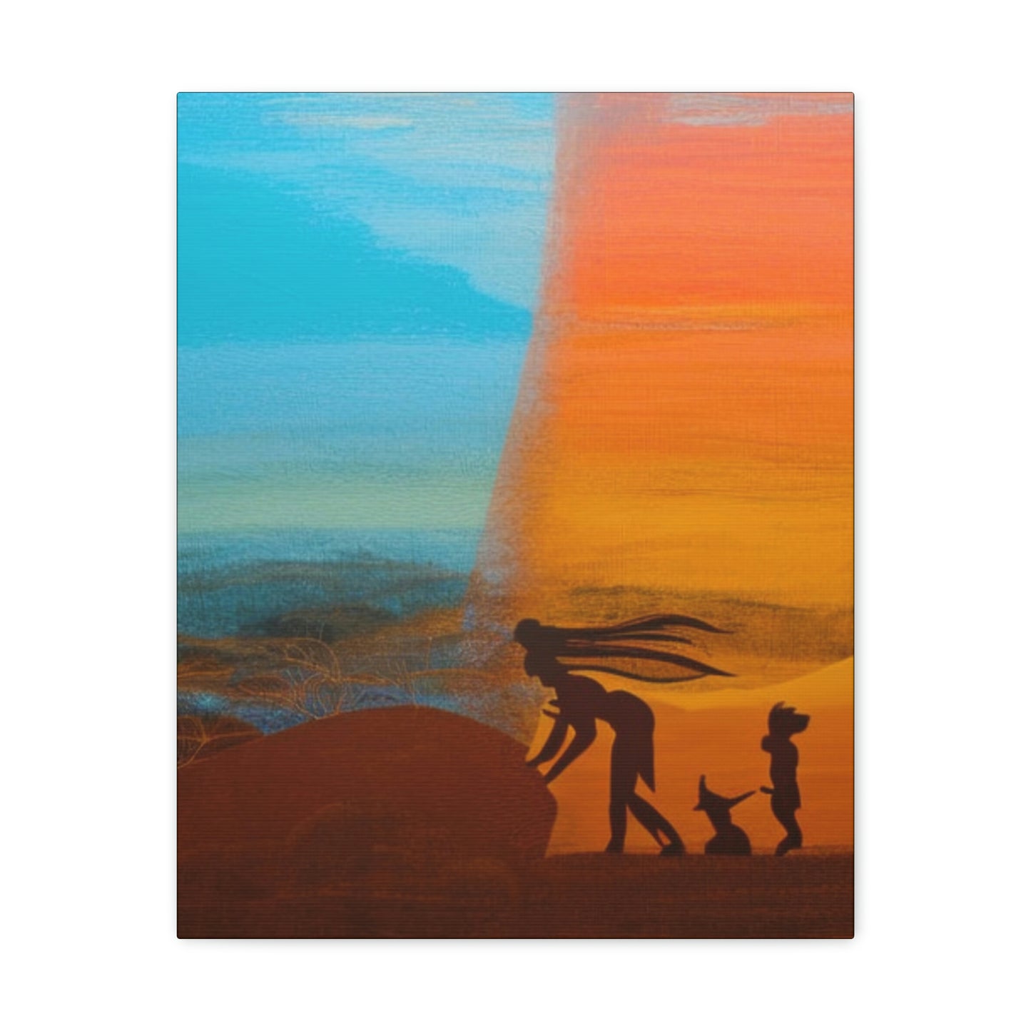 Concept Art "The Distance" 16"x20" Earth-Tone Canvas Gallery Wraps